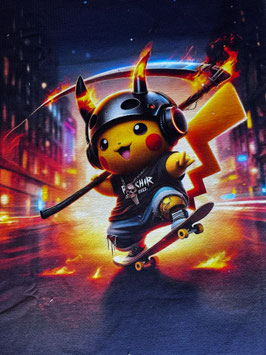 French Terry Panel - Skater Pika