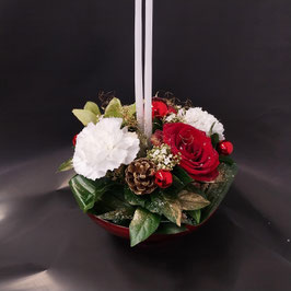 Coupe ronde rouge