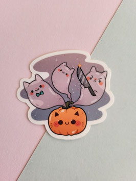 Kürbiskatzen - Sticker