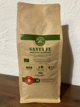 SANTA FE entcoffeinierter BIO-Kaffee aus Mexico 500g
