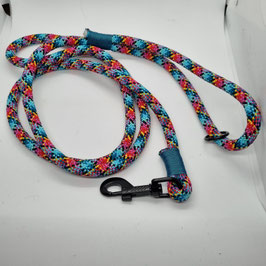 Leine pink/schwarz/petrol +-1,65