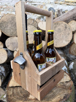 Bierkiste mit Flaschenöffner