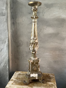 Antiker Französischer großer  Altarleuchter mit Traum Patina