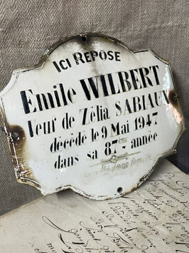 Für Sammler & Liebhaber Emallierte Gedenktafel