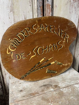 Französische Werbetafel