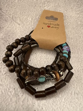 AB008-3 ARMBAND HOLZ UND KUNSTLEDER (3)