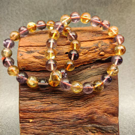 Armband Citrin und Amethyst