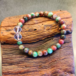 Armband Jade und Bergkristall