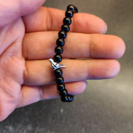Armband Onyx Vogel