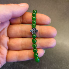 Armband Jade und keltischer Knoten