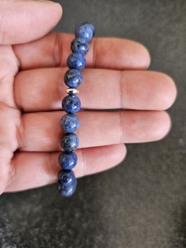 Armband Dumortierit mit Silber