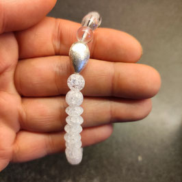Armband Bergkristall und Tropfen