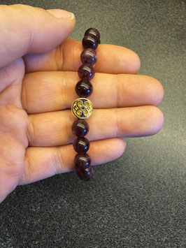 Armband Turmalin mit keltischem Knoten vergoldet