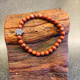 Armband Jaspis und keltischer Knoten