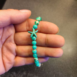 Armband Jaspis Seestern