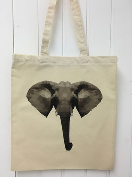 Stofftasche Poly Elefant