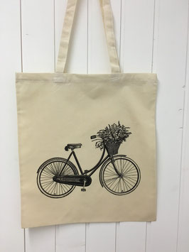 Stofftasche Flowerbike