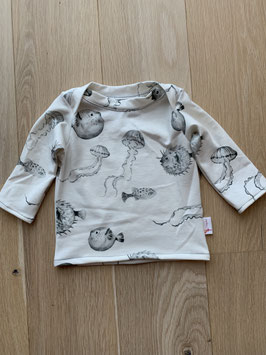 Baby-Basicshirt Gr. 62 - Kugelfisch