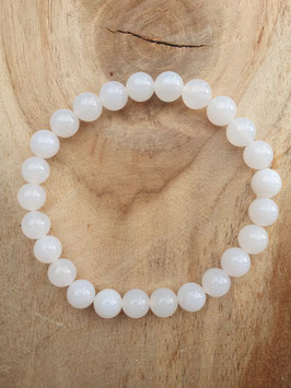 Bracelet Agate Blanche 8mm