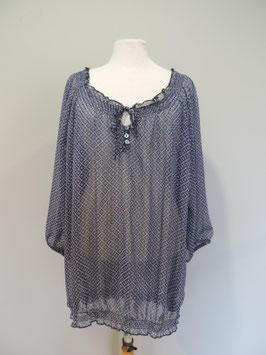 Blauwe blouse