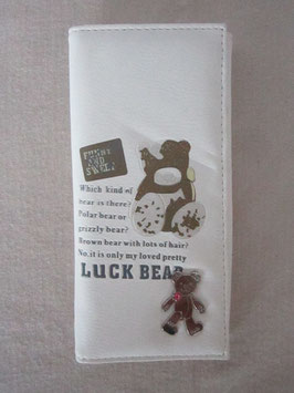 Portefeuille Luck Bear wit