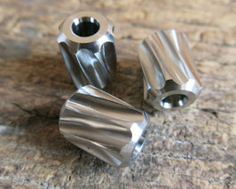 1 Spiral Bead Titanium Machined