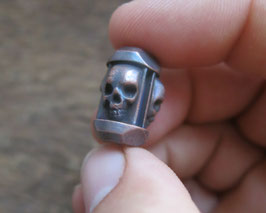 1 Copper Big Trinity Bead ,,Skulls"