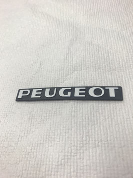 Décor rigide PEUGEOT BLANC NOIR      9 cms                   BOITE N1 PASTILLE JAUNE
