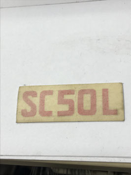 AUTOCOLLANT ROUGE PEUGEOT SC50L     EMPL BJ304