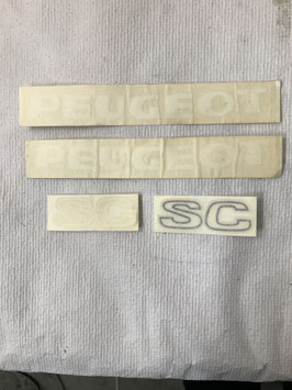 POCHETTE DE 4 AUTOCOLLANTS PEUGEOT SC     D21