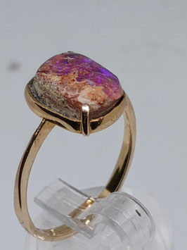 14ct gouden ring met australisch opal