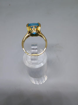 14ct gouden ring met Topaz & Briljanten