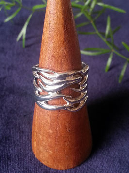 Breiter Ring aus 925 Sterling Silber, R 013