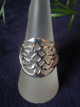 Ring Keltischer Knoten aus 925 Sterling Silber, R 011