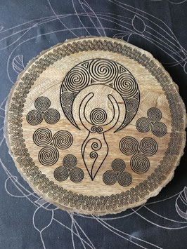 Mangowood Grystal grid altaarplaat Goddess