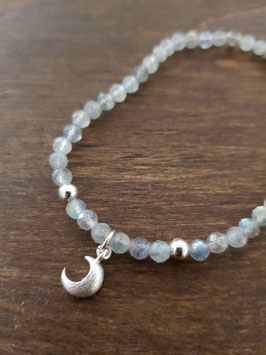 Armkette Mond - mit Labradorith facettiert