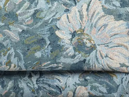 Trachten-Gobeline Blumen türkis creme J10327