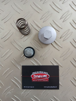 kit bouchon + crépine + ressort  Daelim S1, SQ, S2, S3, s300, otello, steezer, xq1, xq2