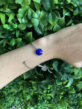 Bracelet flexible en argent 925ème Dark Blue