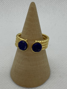 Bague en laiton Lapis-Lazuli