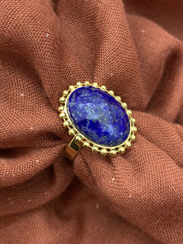 Bague ajustable Lapis-Lazuli