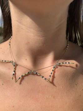 Collier 6 brins Labradorite