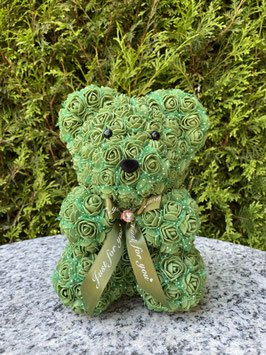 "Rosenbär lindgrün mit Tüll 23cm"