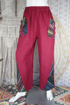 High Pattern Goa Hose mit Hill Tribe Einnähern SUH_9.2 c