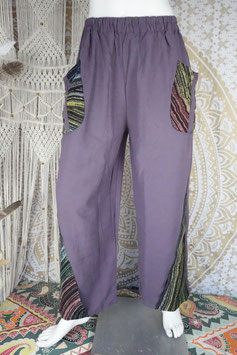 High Pattern Goa Hose mit Hill Tribe Einnähern SUH_9.3