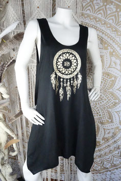 Tank Dress Gold on Black 19.6