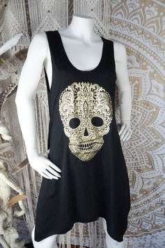 Tank Dress Gold on Black 808