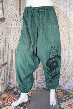 Uni low Cut Pants, Pinestripe mit Spiral Print SUR-130