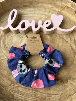 Scrunchie Haargummi Jersey "Koala Mädchen" Unisize Einzelstück