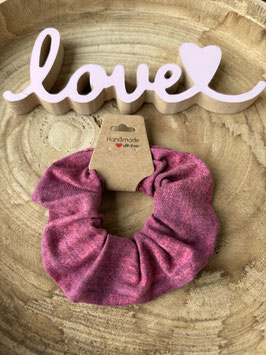 Scrunchie Haargummi Jersey "bordeaux meliert " unisize